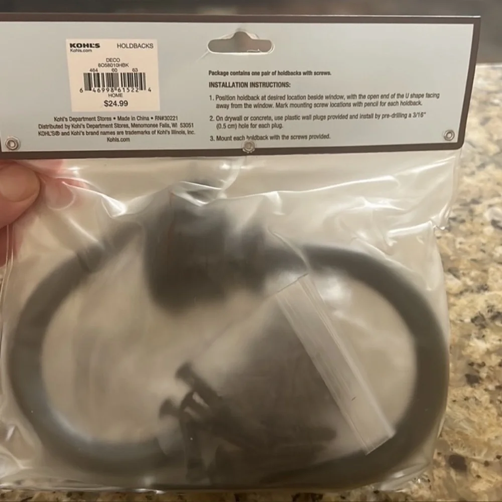 Two sets of brand new Holdbacks for your windows NWT